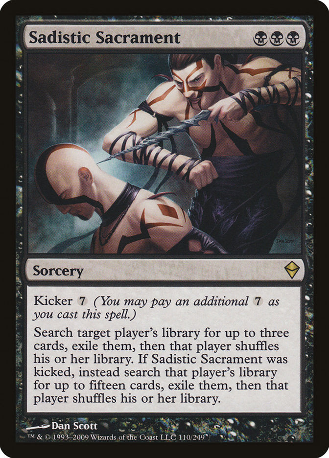 Sadistic Sacrament [Zendikar] | Devastation Store