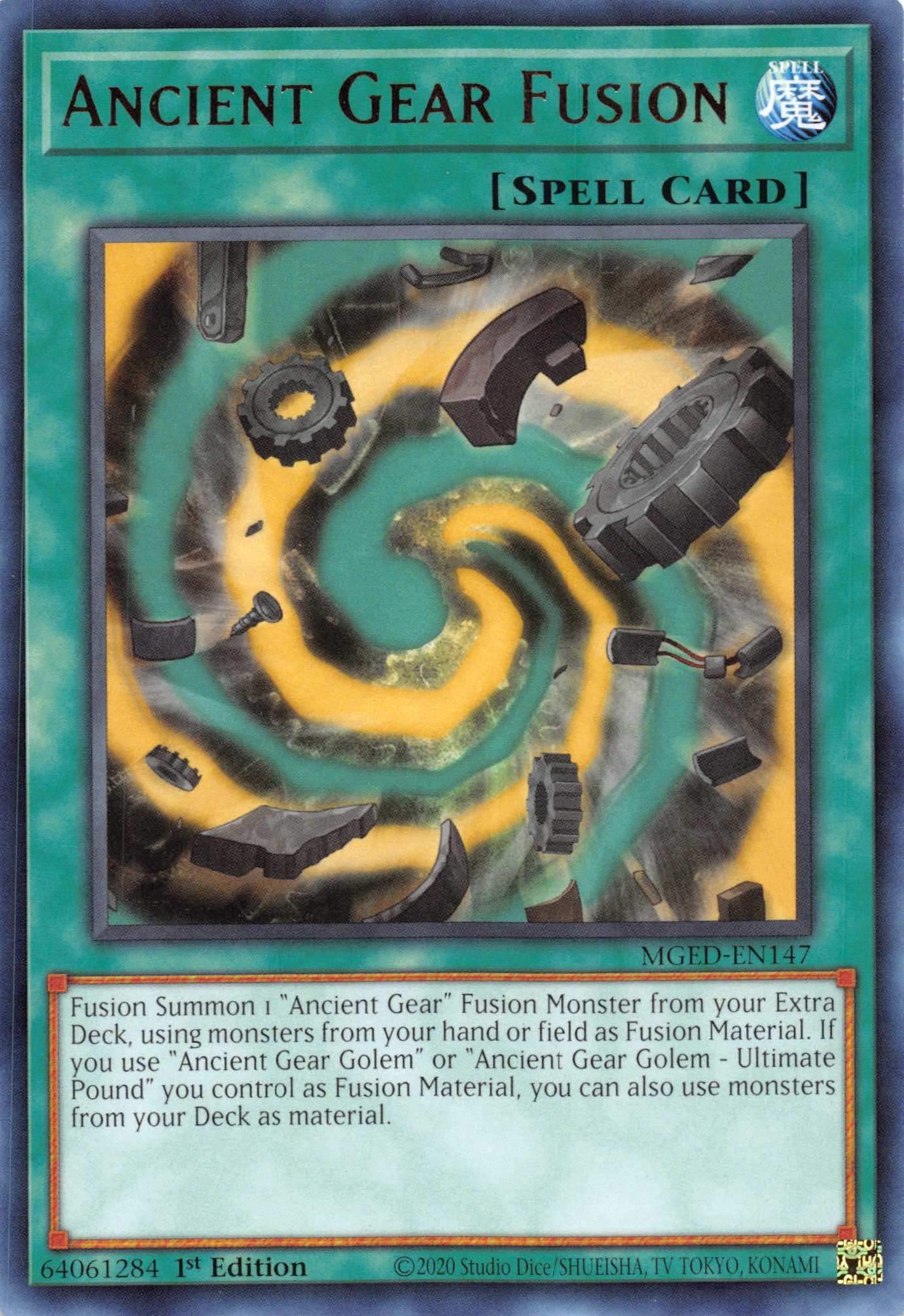 Ancient Gear Fusion [MGED-EN147] Rare | Devastation Store