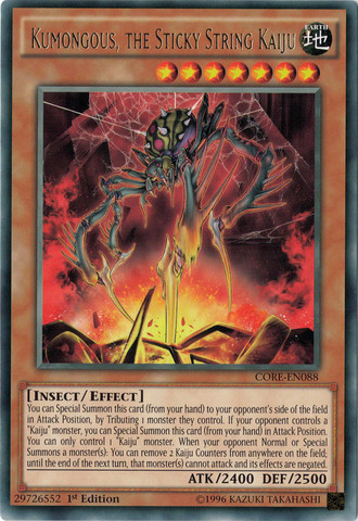 Kumongous, the Sticky String Kaiju [CORE-EN088] Rare | Devastation Store