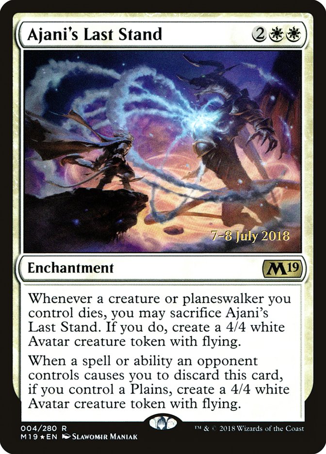 Ajani's Last Stand  [Core Set 2019 Prerelease Promos] | Devastation Store