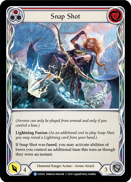 Snap Shot (Red) [ELE041] (Tales of Aria)  1st Edition Rainbow Foil | Devastation Store