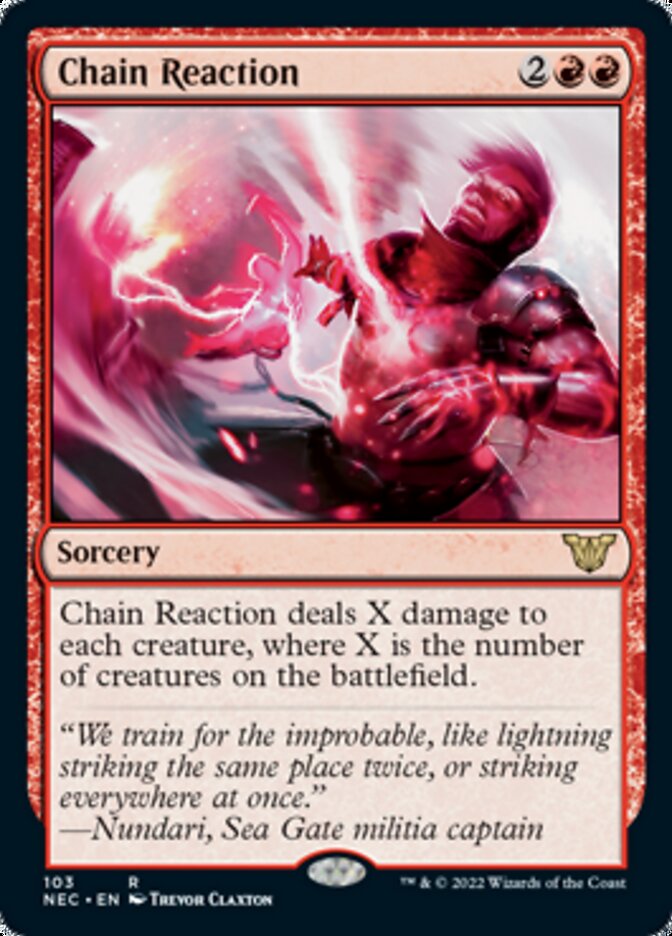 Chain Reaction [Kamigawa: Neon Dynasty Commander] | Devastation Store