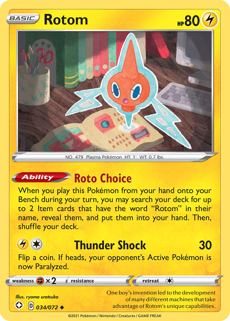 Rotom (034/072) [Sword & Shield: Shining Fates] | Devastation Store