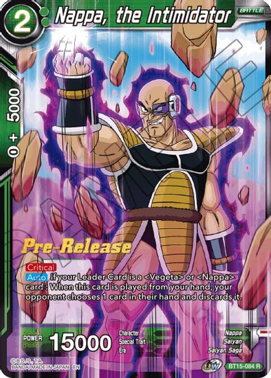 Nappa, the Intimidator (BT15-084) [Saiyan Showdown Prerelease Promos] | Devastation Store