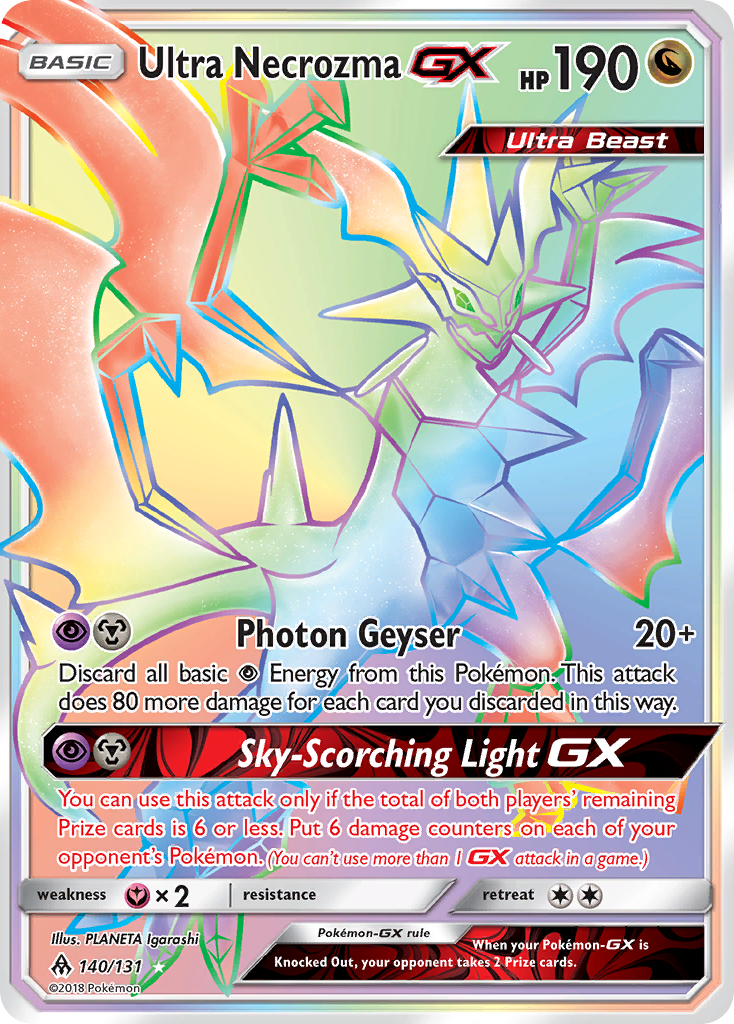 Ultra Necrozma GX (140/131) [Sun & Moon: Forbidden Light] | Devastation Store