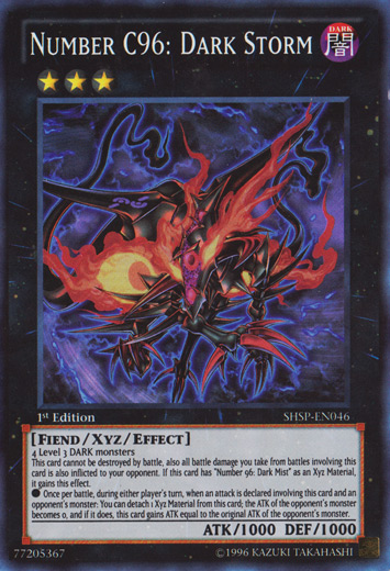 Number C96: Dark Storm [SHSP-EN046] Super Rare | Devastation Store
