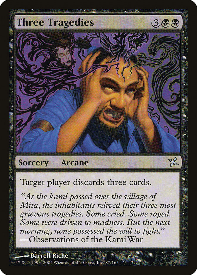 Three Tragedies [Betrayers of Kamigawa] - Devastation Store | Devastation Store