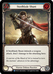 Steelblade Shunt (Blue) [WTR128] Unlimited Edition Rainbow Foil - Devastation Store | Devastation Store