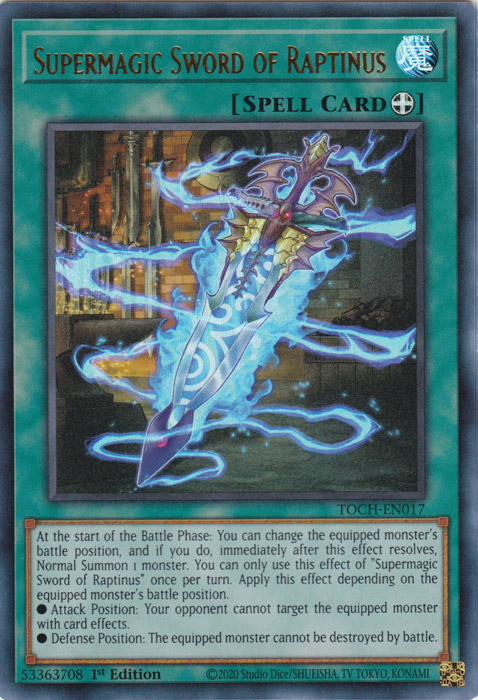 Supermagic Sword of Raptinus [TOCH-EN017] Ultra Rare | Devastation Store