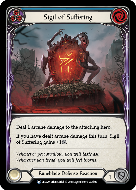 Sigil of Suffering (Blue) [U-ELE229] Unlimited Normal | Devastation Store