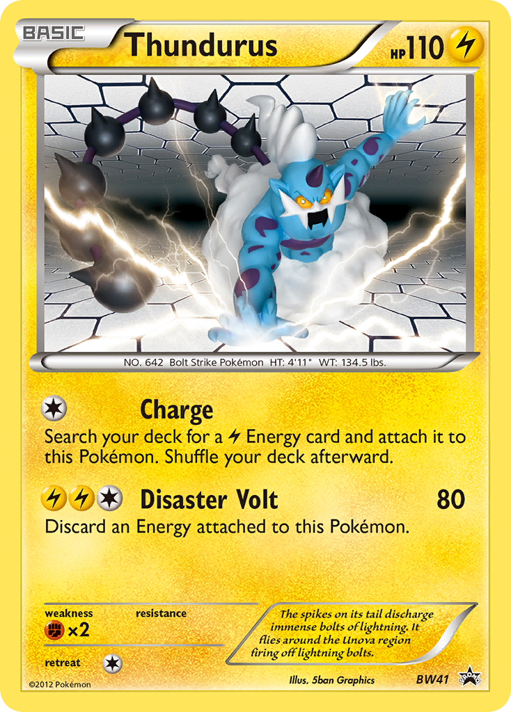 Thundurus (BW41) [Black & White: Black Star Promos] | Devastation Store