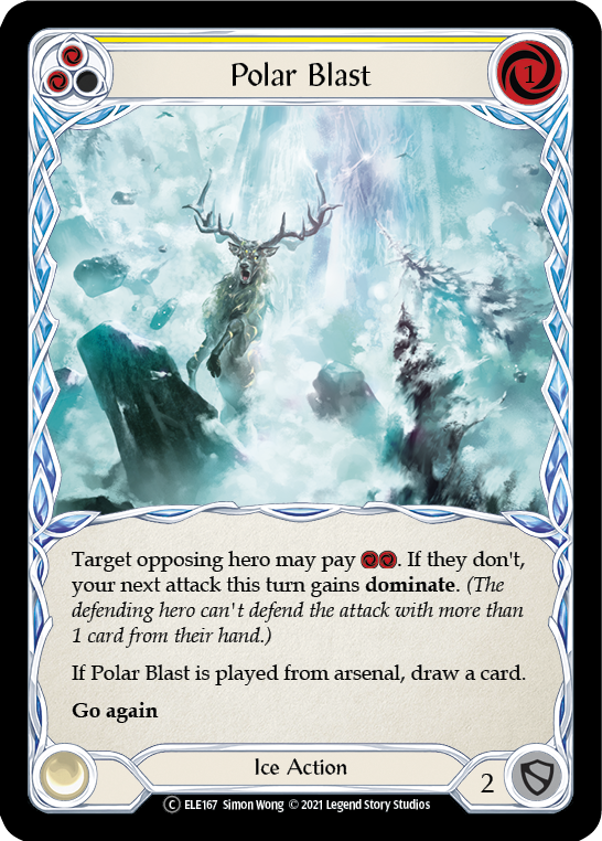 Polar Blast (Yellow) [U-ELE167] Unlimited Rainbow Foil | Devastation Store