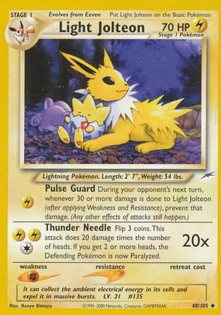 Light Jolteon (48/105) [Neo Destiny Unlimited] | Devastation Store