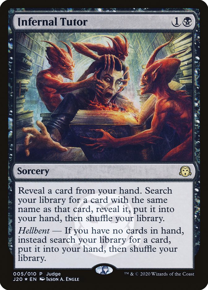 Infernal Tutor [Judge Gift Cards 2020] | Devastation Store