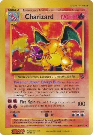 Charizard (4/102) (CoroCoro Promo) (Jumbo Card) [Base Set Unlimited] | Devastation Store