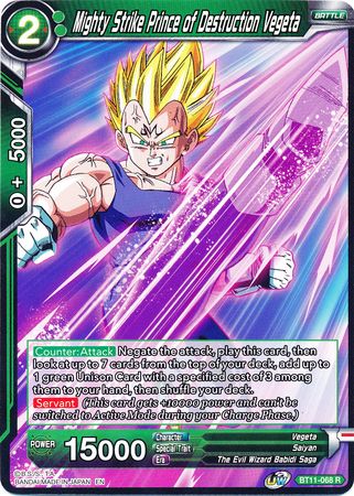 Mighty Strike Prince of Destruction Vegeta [BT11-068] | Devastation Store