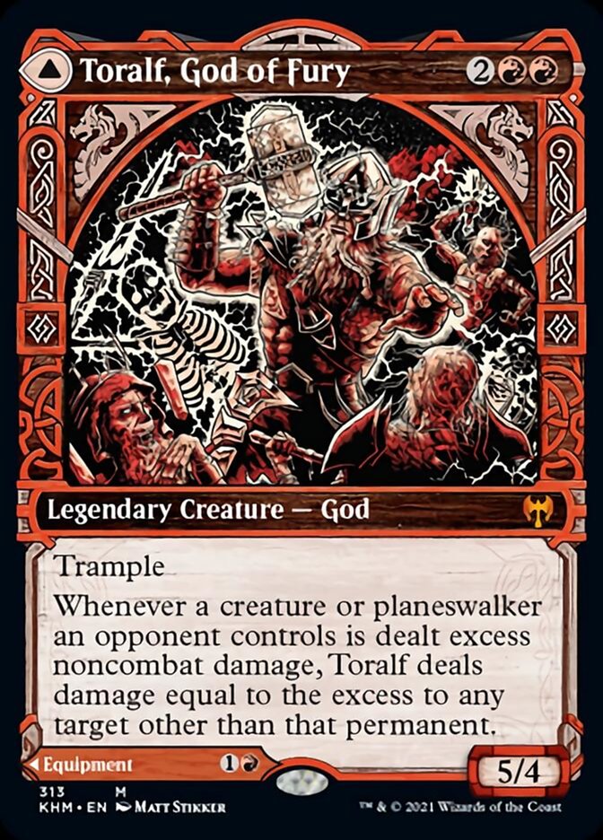 Toralf, God of Fury // Toralf's Hammer (Showcase) [Kaldheim] | Devastation Store