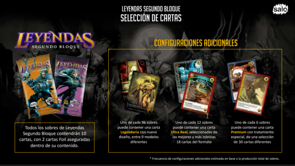 Caja 24 sobres Leyendas Segundo Bloque, Mitos y leyendas | Devastation Store