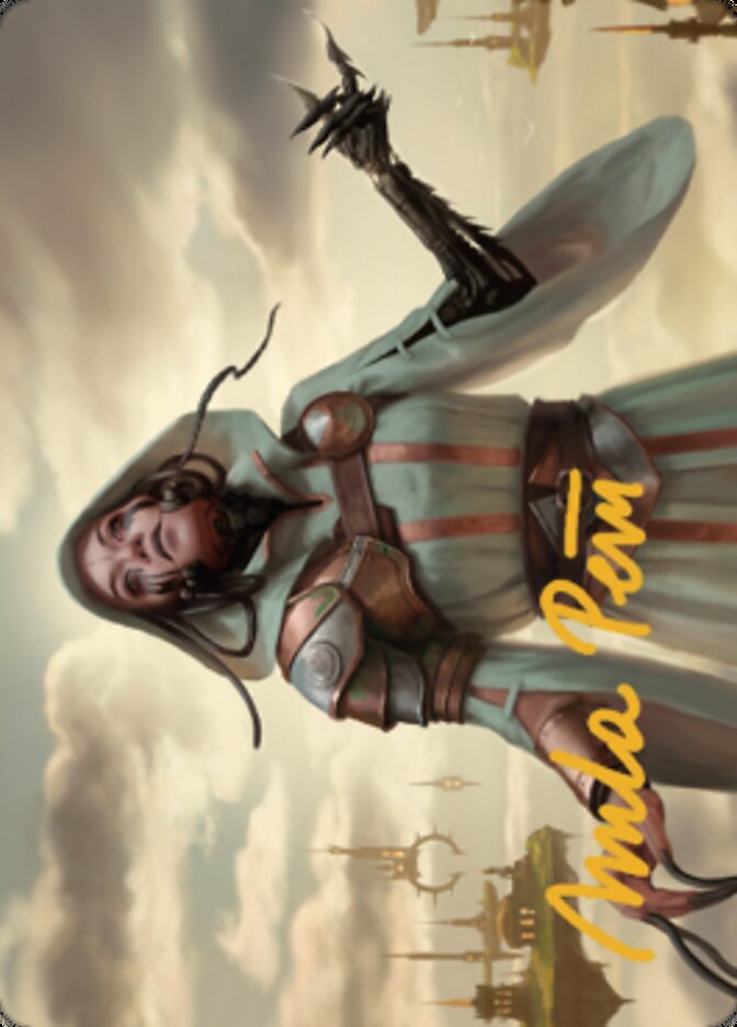 Phyrexian Missionary Art Card (Gold-Stamped Signature) [Dominaria United Art Series] | Devastation Store
