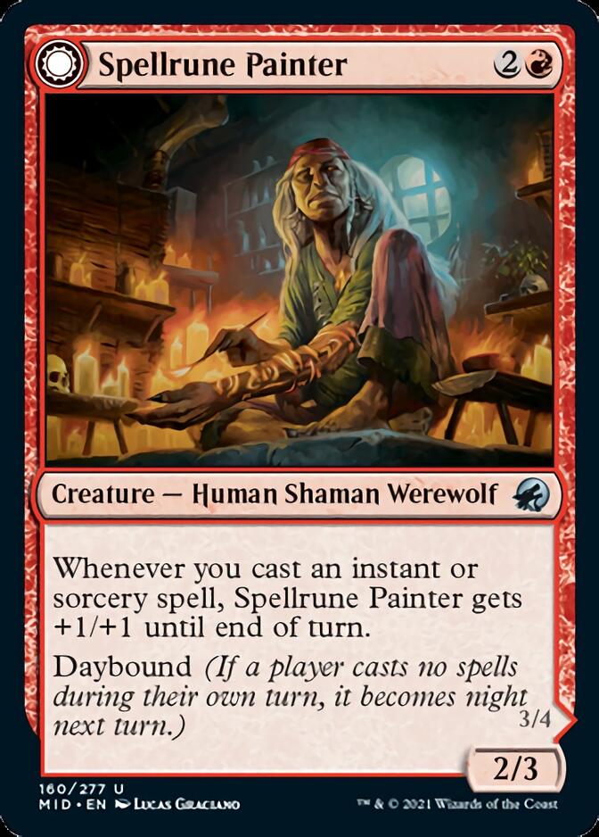 Spellrune Painter // Spellrune Howler [Innistrad: Midnight Hunt] | Devastation Store