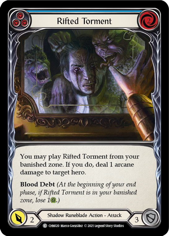 Rifted Torment (Blue) [CHN020] (Monarch Chane Blitz Deck) | Devastation Store