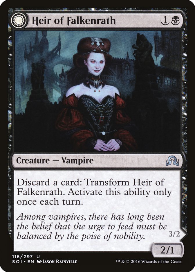 Heir of Falkenrath // Heir to the Night [Shadows over Innistrad] | Devastation Store