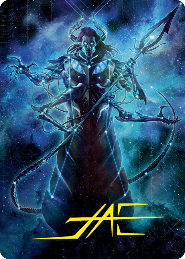 Heliod, the Warped Eclipse Art Card (Gold-Stamped Signature) [March of the Machine Art Series] | Devastation Store
