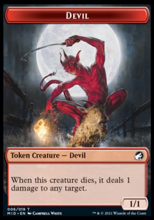 Devil Token [Innistrad: Midnight Hunt Tokens] | Devastation Store