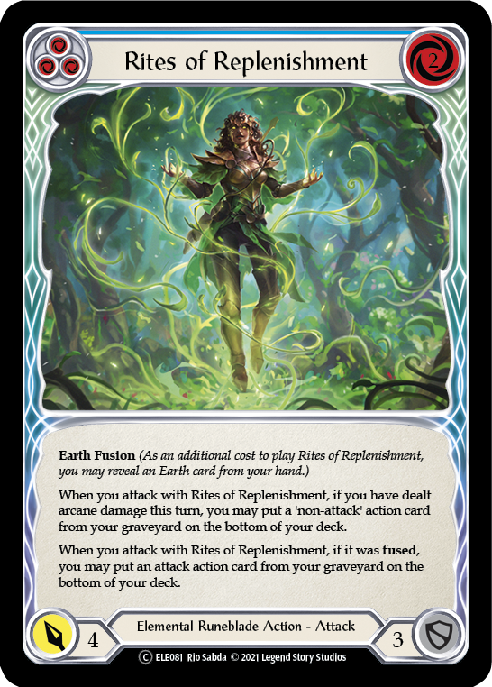 Rites of Replenishment (Blue) [U-ELE081] Unlimited Normal | Devastation Store