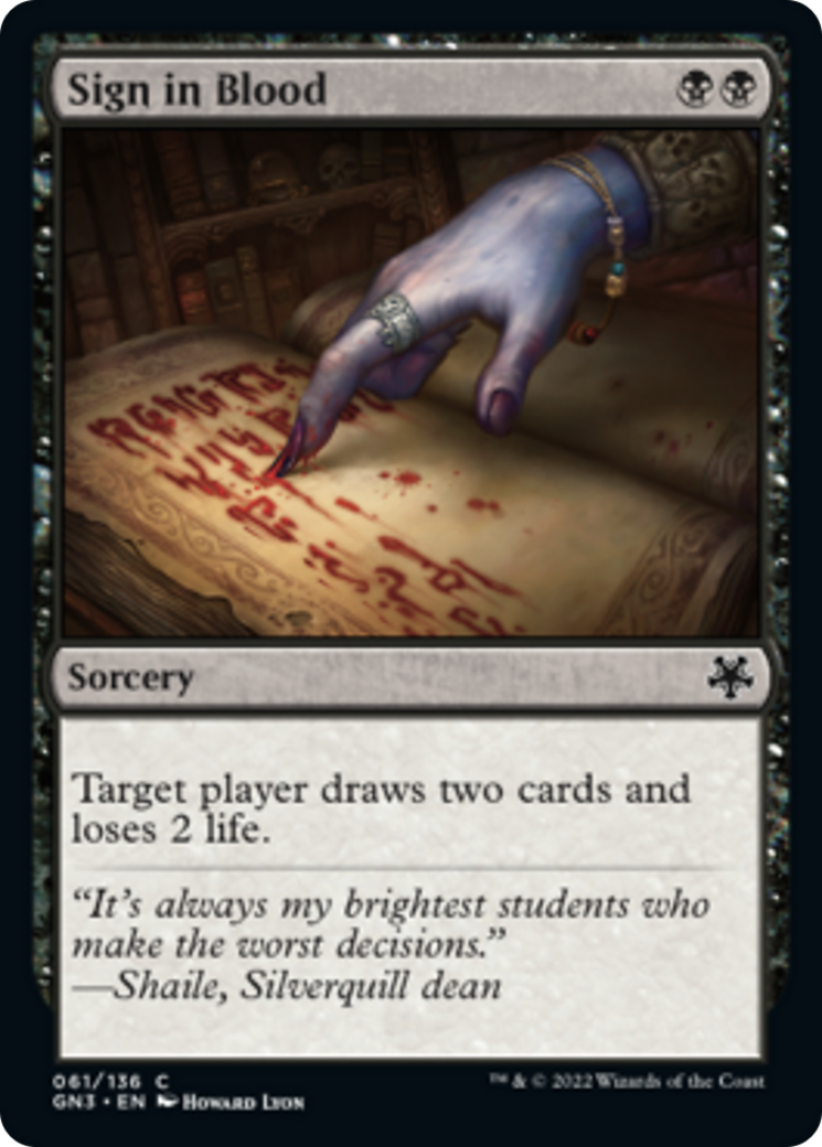 Sign in Blood [Game Night: Free-for-All] | Devastation Store
