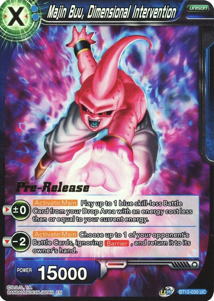 Majin Buu, Dimensional Intervention (BT12-030) [Vicious Rejuvenation Prerelease Promos] | Devastation Store