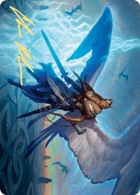 Righteous Valkyrie Art Card (Gold-Stamped Signature) [Kaldheim: Art Series] | Devastation Store