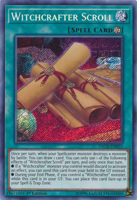 Witchcrafter Scroll [INCH-EN025] Secret Rare | Devastation Store