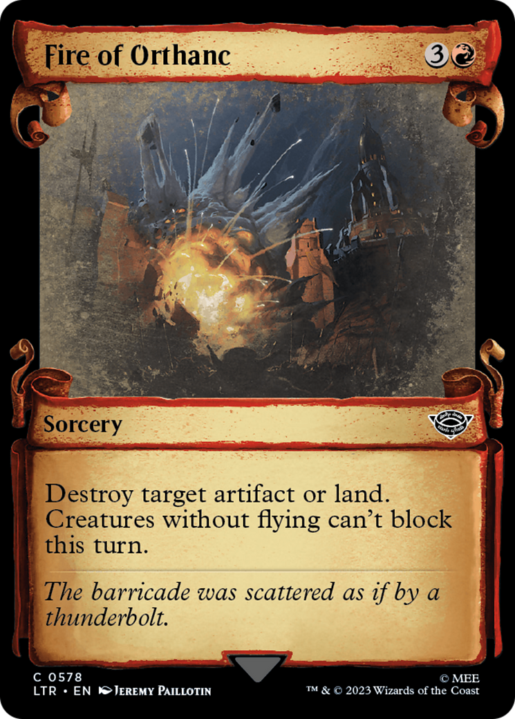 Fire of Orthanc [The Lord of the Rings: Tales of Middle-Earth Showcase Scrolls] | Devastation Store