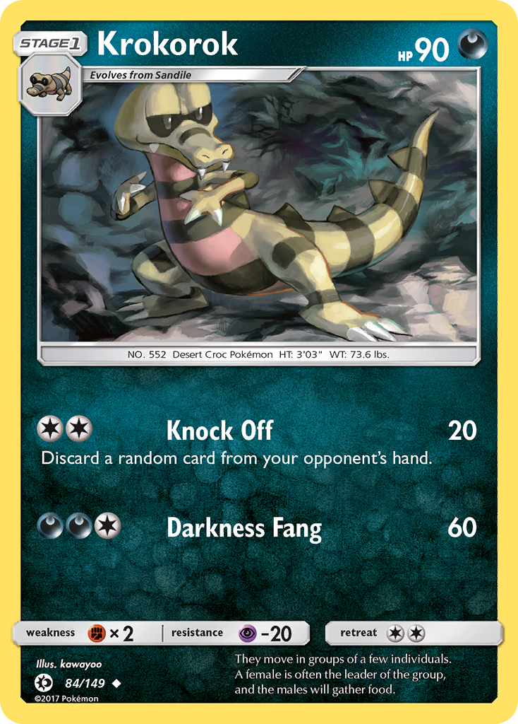 Krokorok (84/149) [Sun & Moon: Base Set] | Devastation Store