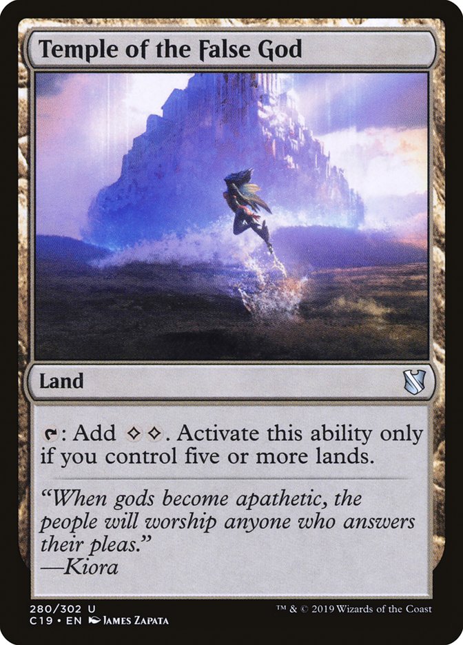 Temple of the False God [Commander 2019] | Devastation Store