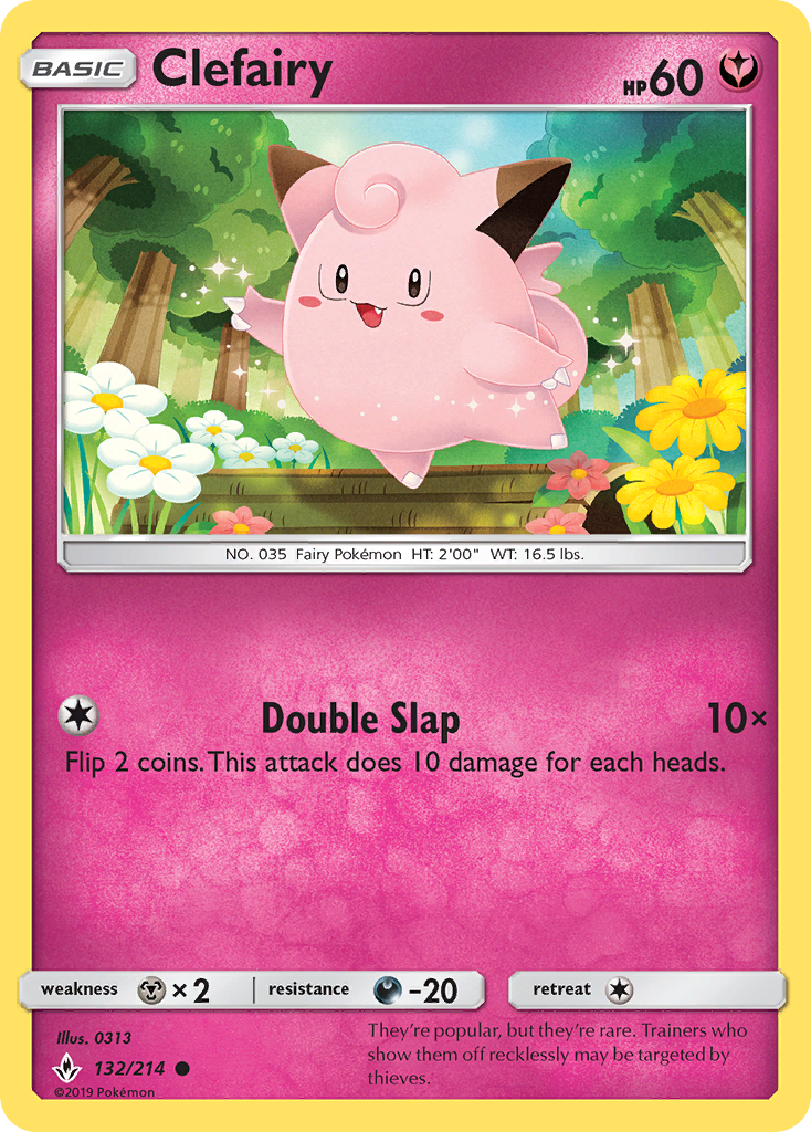 Clefairy (132/214) [Sun & Moon: Unbroken Bonds] | Devastation Store
