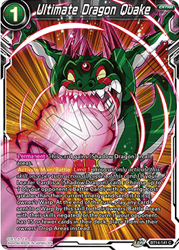 Ultimate Dragon Quake (BT14-141) [Cross Spirits] | Devastation Store