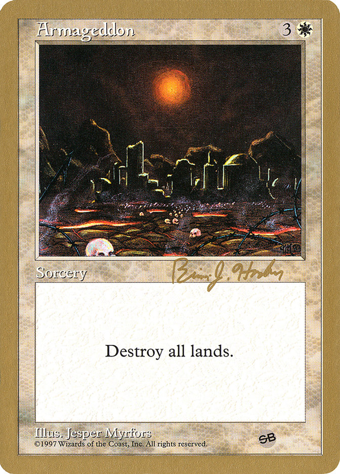 Armageddon (Brian Hacker) (SB) [World Championship Decks 1998] | Devastation Store