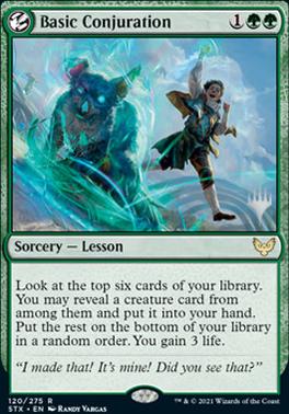 Basic Conjuration (Promo Pack) [Strixhaven: School of Mages Promos] | Devastation Store