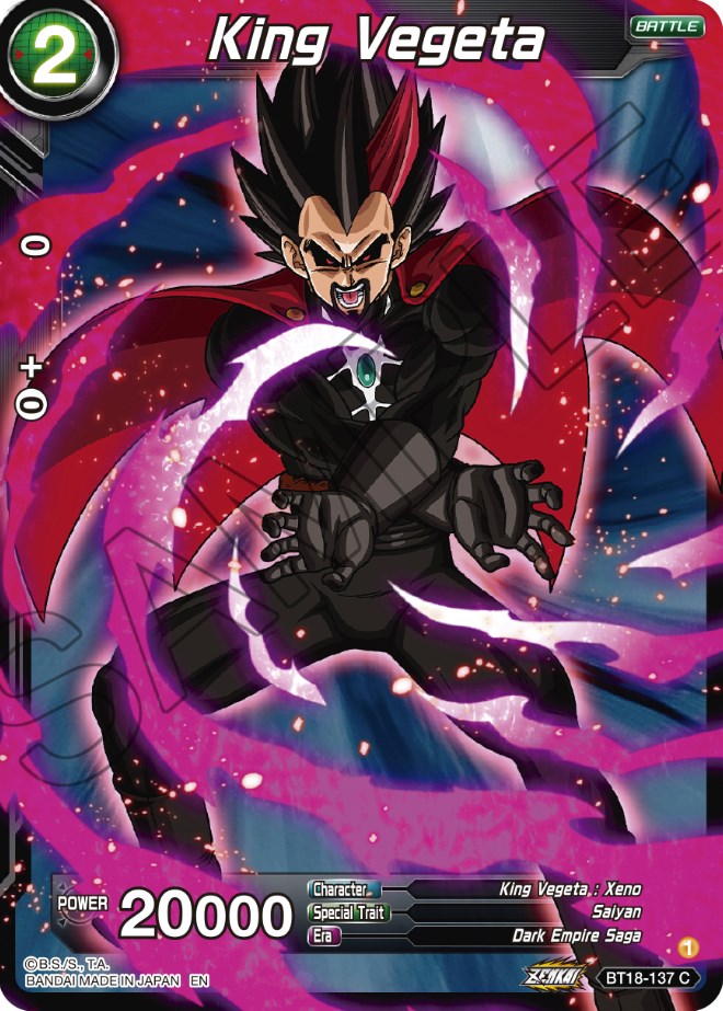 King Vegeta (BT18-137) [Dawn of the Z-Legends] | Devastation Store