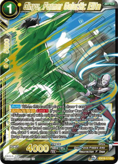 Ginyu, Former Galactic Elite [EX19-17] | Devastation Store