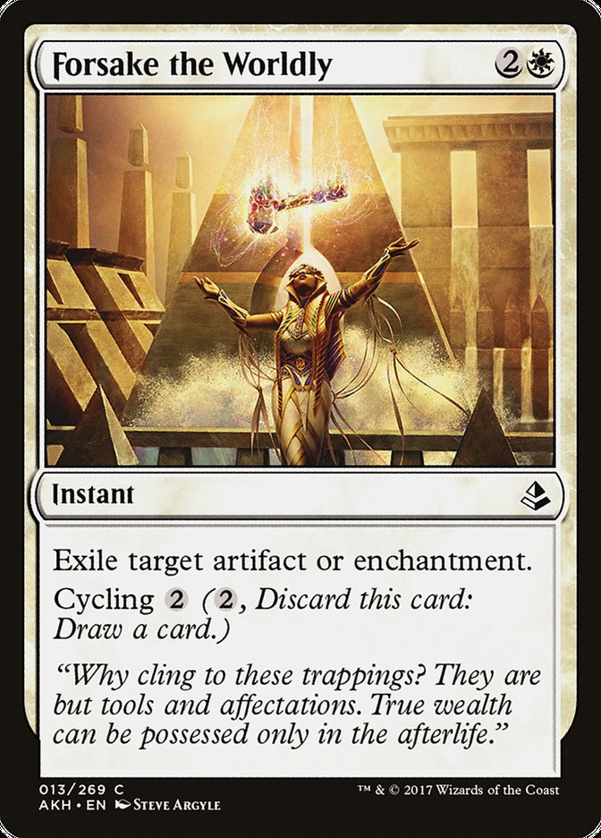 Forsake the Worldly [Amonkhet] | Devastation Store