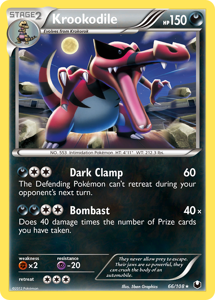Krookodile (66/108) [Black & White: Dark Explorers] | Devastation Store