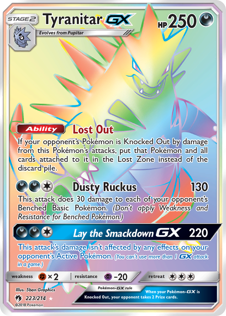 Tyranitar GX (223/214) [Sun & Moon: Lost Thunder] | Devastation Store
