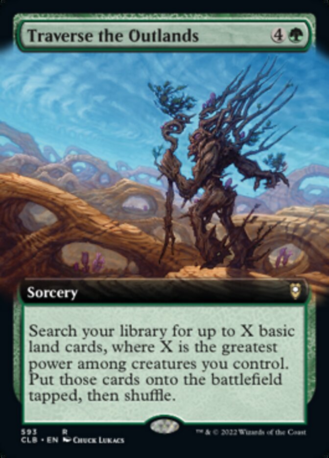 Traverse the Outlands (Extended Art) [Commander Legends: Battle for Baldur's Gate] | Devastation Store