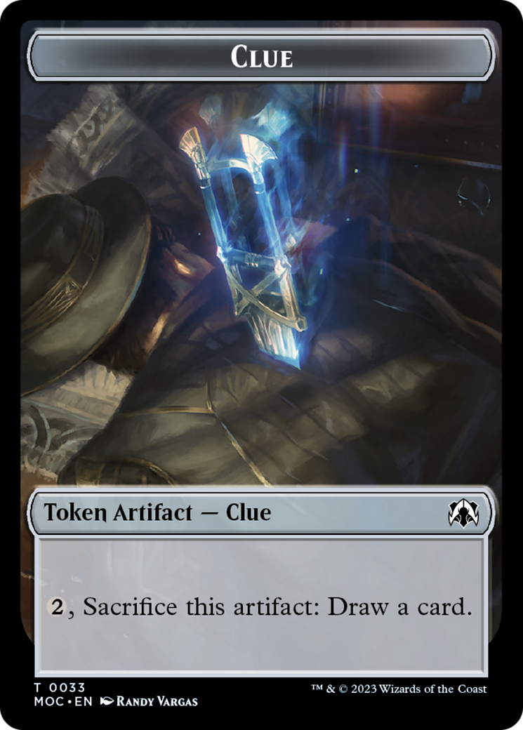 Golem // Clue Double-Sided Token [March of the Machine Commander Tokens] | Devastation Store