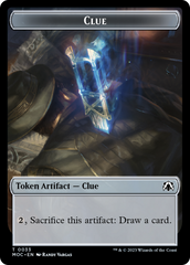 Golem // Clue Double-Sided Token [March of the Machine Commander Tokens] | Devastation Store