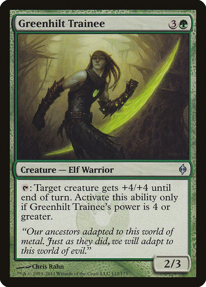 Greenhilt Trainee [New Phyrexia] - Devastation Store | Devastation Store