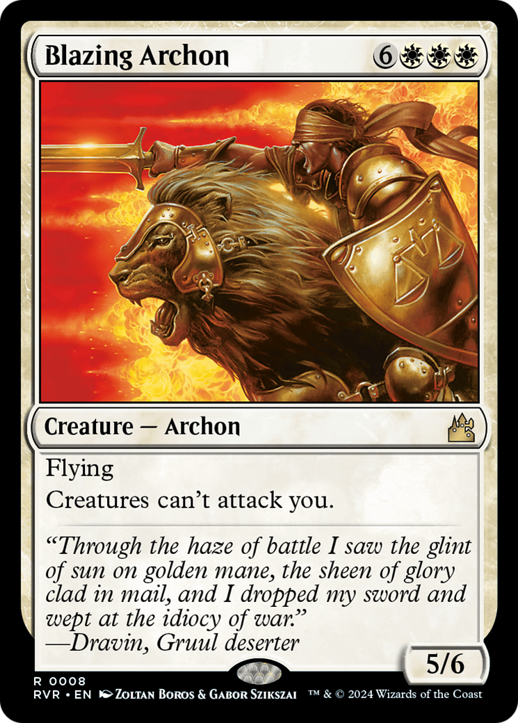 Blazing Archon [Ravnica Remastered] | Devastation Store